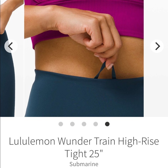 Wunder Train HR Tight 25” Submarine Dark Teal 10 - Picture 4 of 13